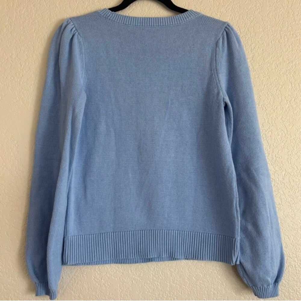 J. Crew Light Blue Crew Neck Sweater Soft Knit Classic Design
